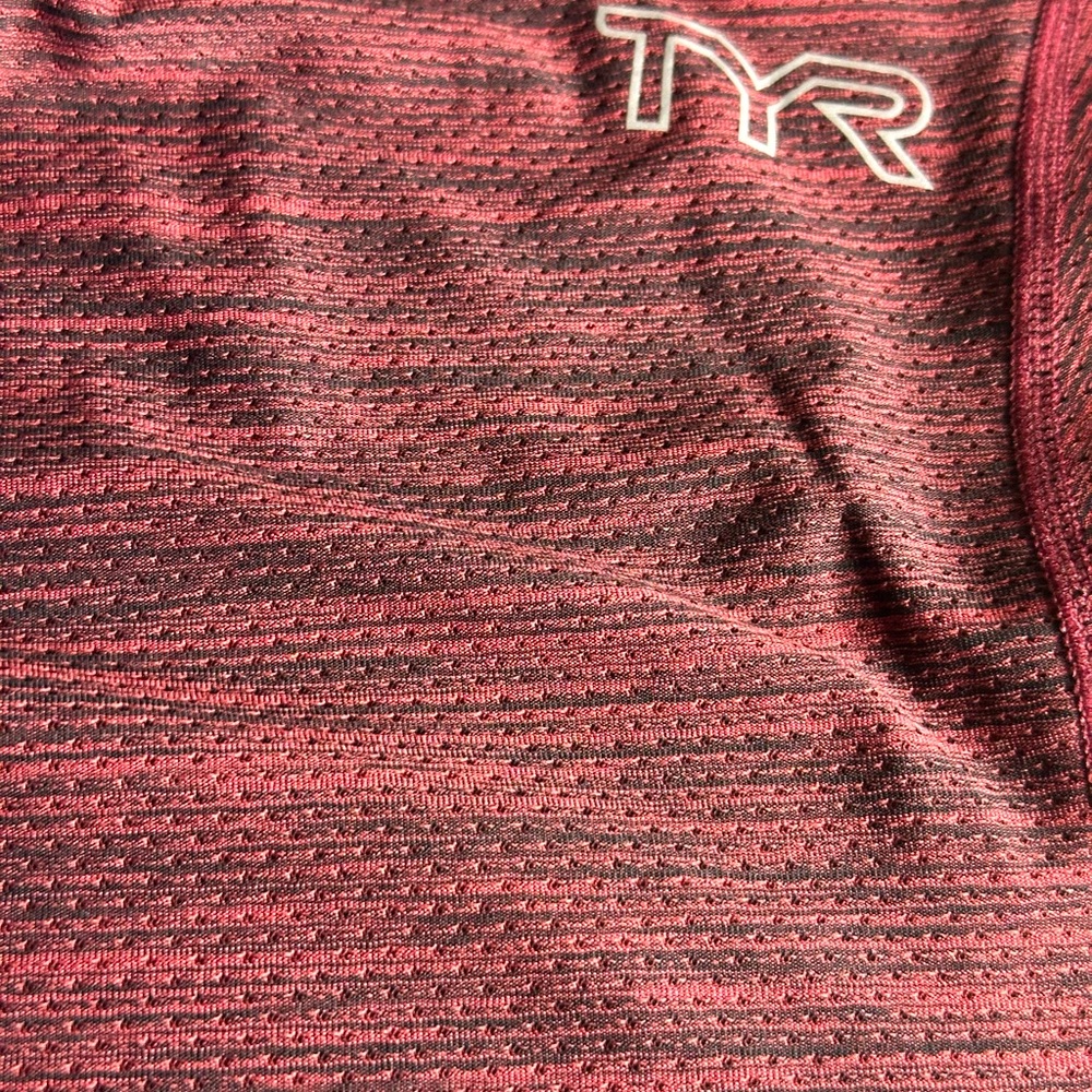 TYR Red and Black Athletic Top - Picture 2 of 2